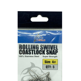 B WALK ROLLING SWIVEL COASTLOCK SNAP